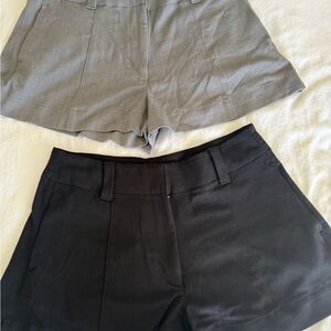 American Eagle Outfitters Black and Gray High Waist Shorts